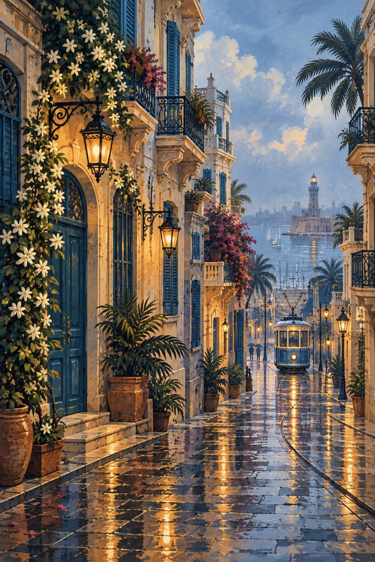 لوحة مطر الإسكندرية